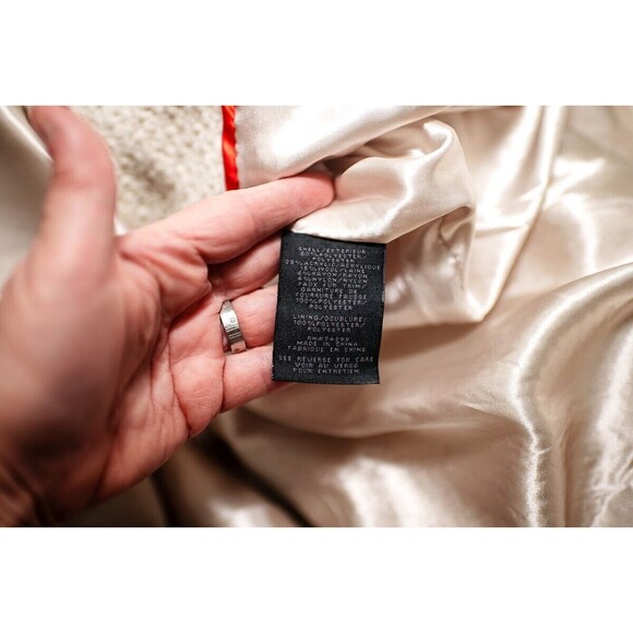 Steve Madden womens Ivory white duffle coat jacket toggle XL - Picture 7 of 9